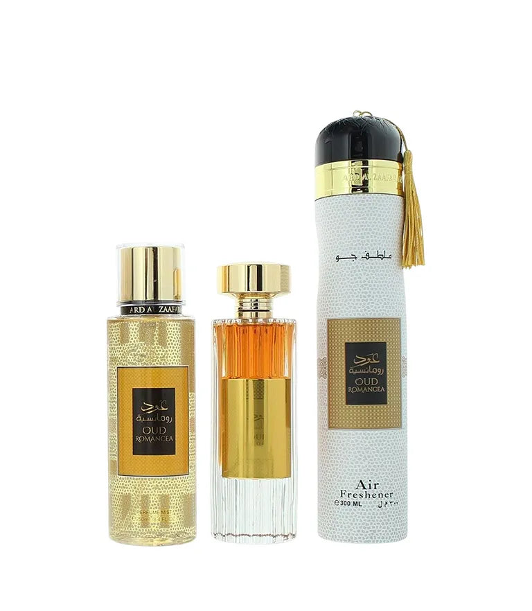 PERFUME ARD AL ZAAFARAN KIT 3 PCS OUD ROMANCEA